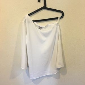 Asos white one shoulder blouse